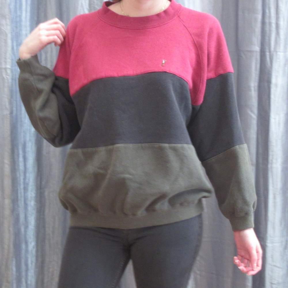 Vintage Men's Ivanhoe Color Block Sweatshirt